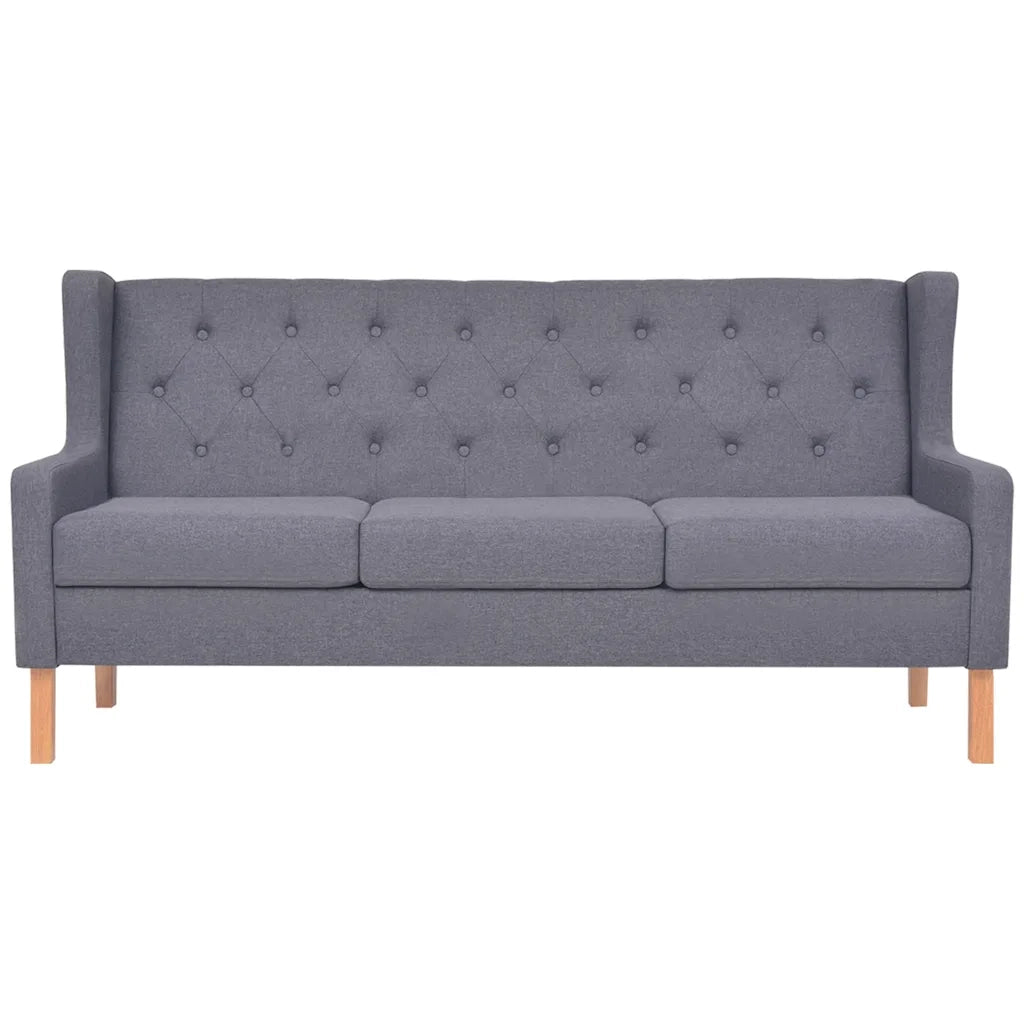 Set Divani 2 pz in Tessuto Grigio 274934