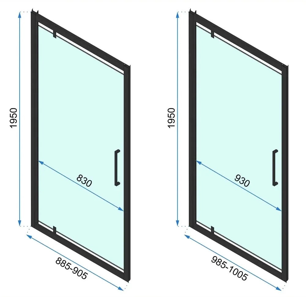 Cabina Doccia Rea Rapid Swing Chrom 120x100