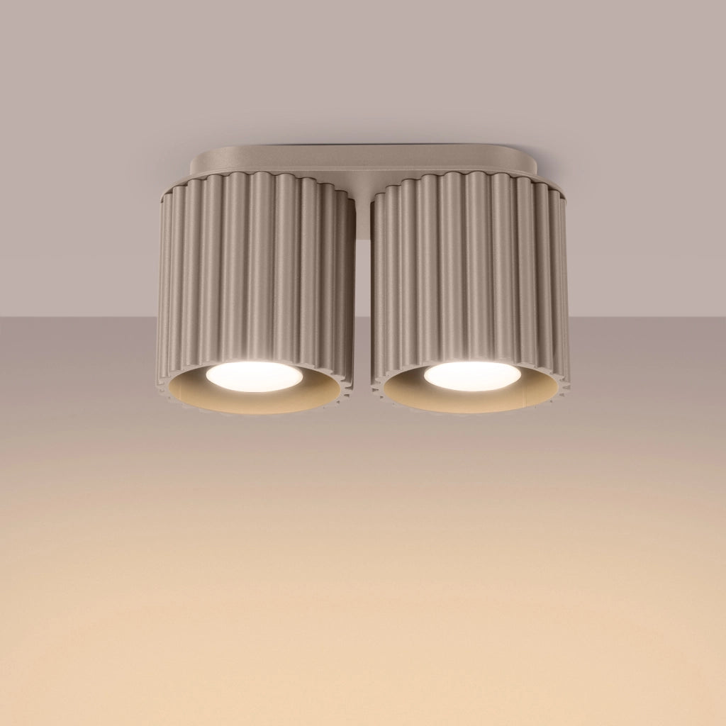 Lampada da soffitto AURA 2 taupe GU10