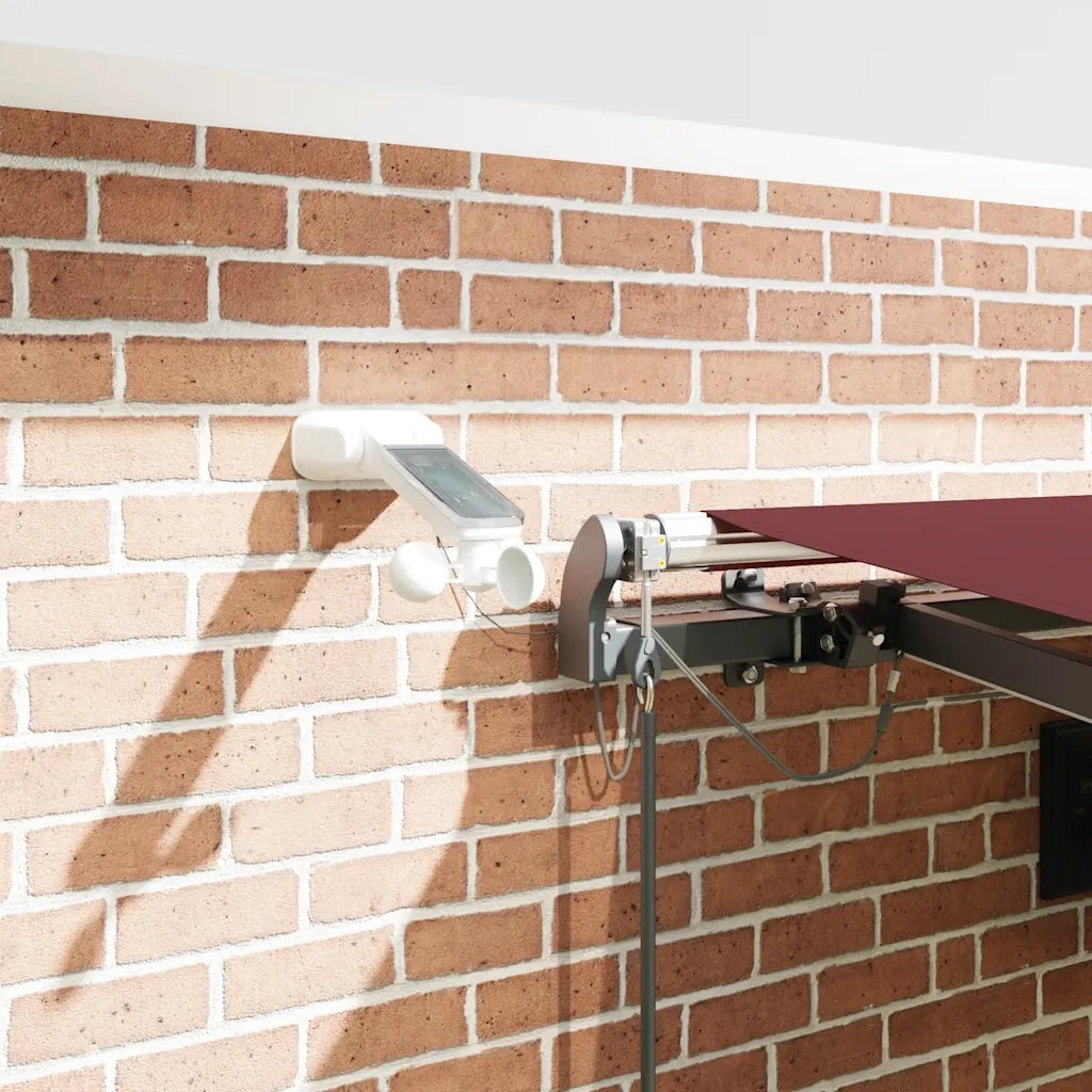 Tenda da Sole Retrattile Automatica con LED Marrone 450x300 cm 3310214