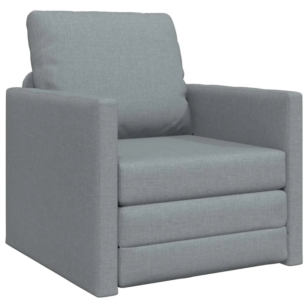 Divano letto | Sof¨¤ letto | Letto singolo 60cm Grigio chiaro Tessuto