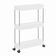 Carrello salvaspazio Slim con 3 ripiani e ruote