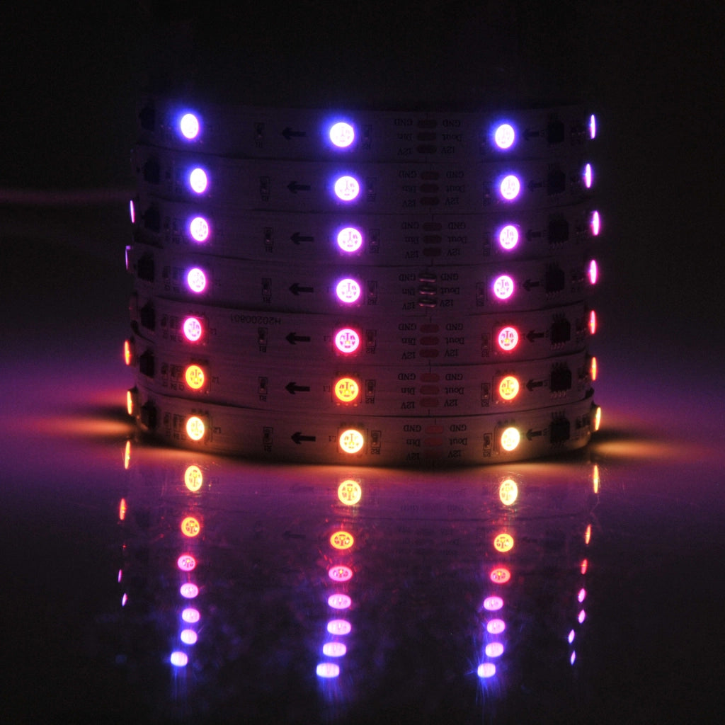 Kit striscia LED RGB Magic 5m 12V IP20 con telecomando Polux