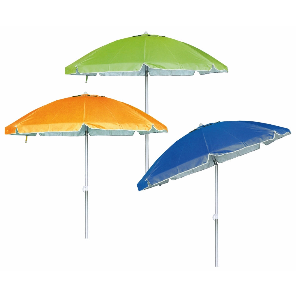 OMBRELLONE SPIAGGIA D.200CM ASSORTITO ALLUMINIO