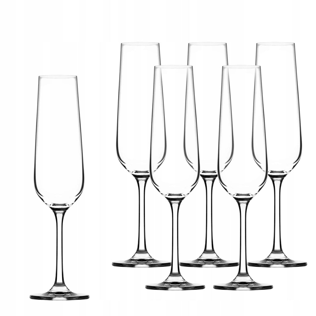Set di 6 bicchieri da champagne/prosecco KADAX da 200 ml