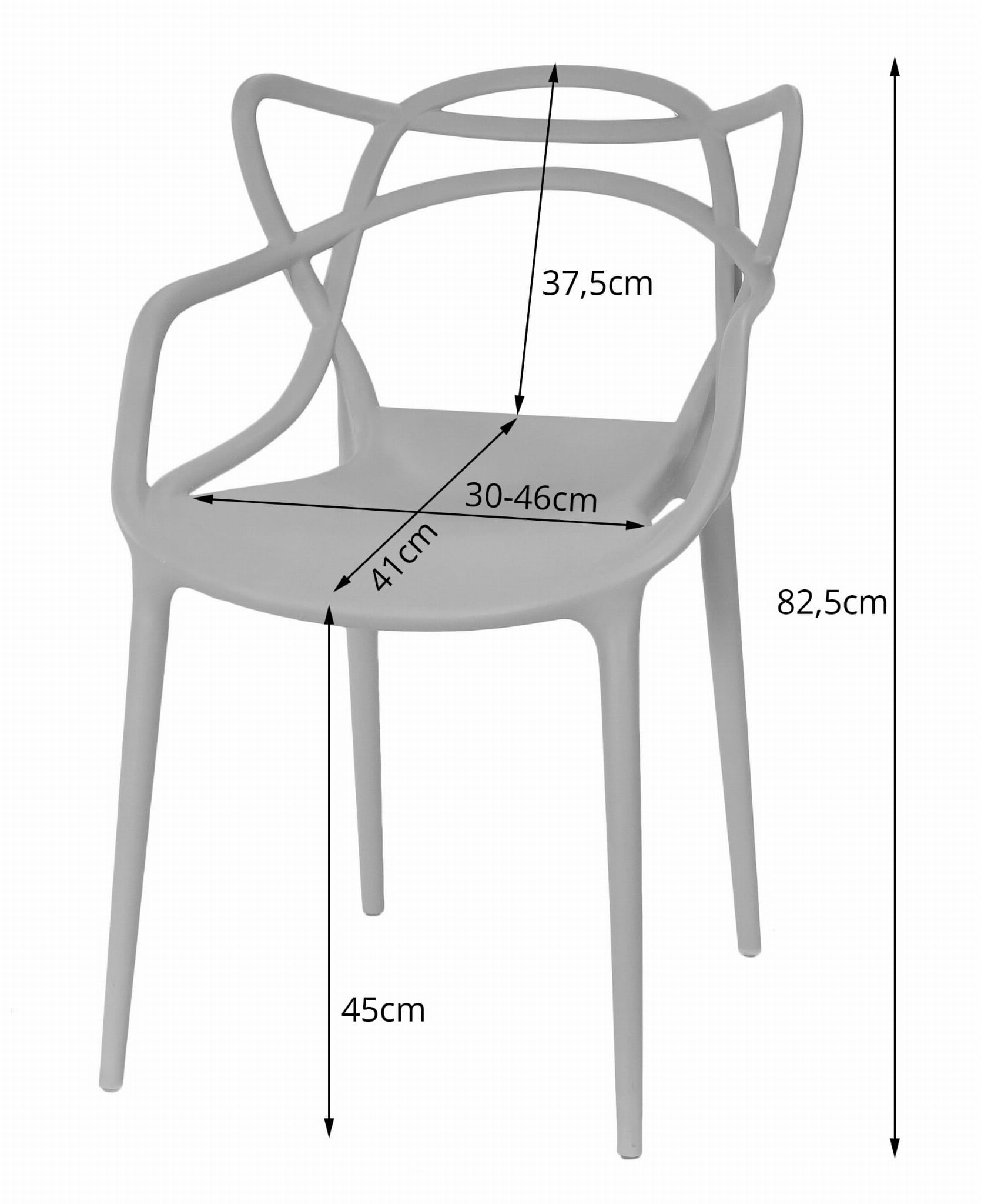 Sedia VALORA KATO - Design ergonomico moderno in nero x 1