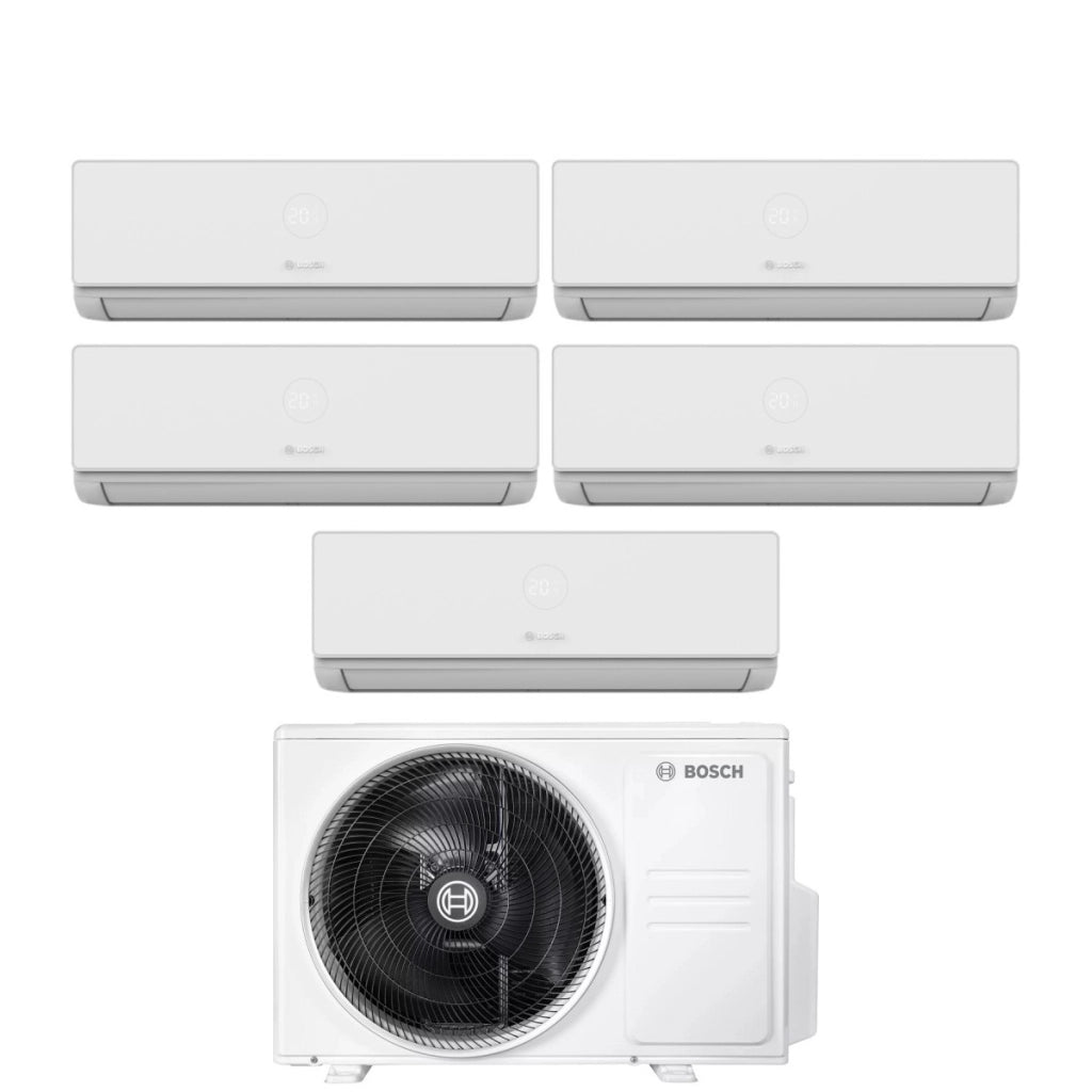 Condizionatore Penta Split Bosch CLIMATE 4000i 9+9+9+9+9 con 5000M 125/5 E R-32 Wi-Fi Optional