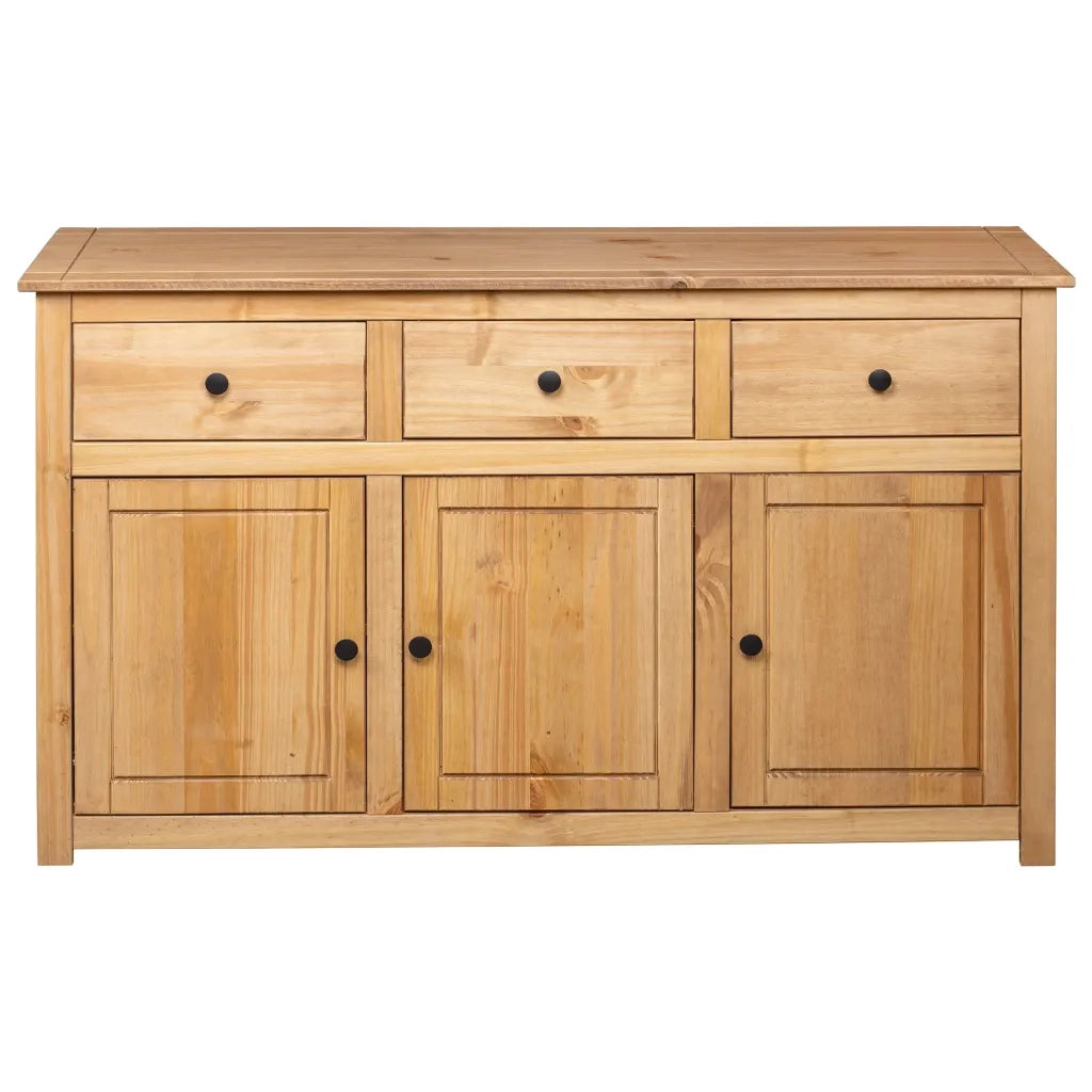 Credenza 135x40x80 cm in Legno Massello di Pino Panama Range 282703