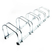 Portabiciclette da pavimento per 5 biciclette 130,5 cm metallo zincato bicicletta 16_0001501