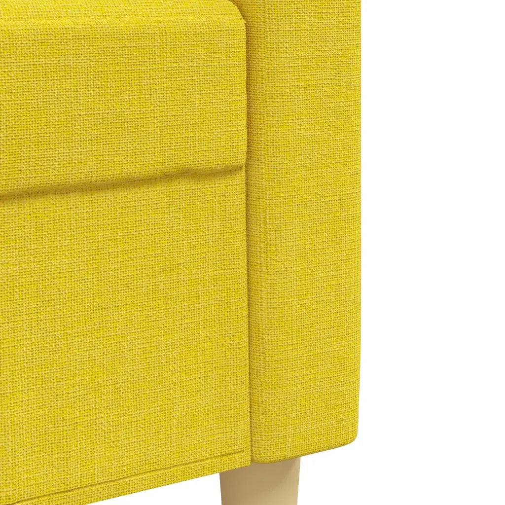 Set di Divani 2 pz Giallo Chiaro in Tessuto 3278324