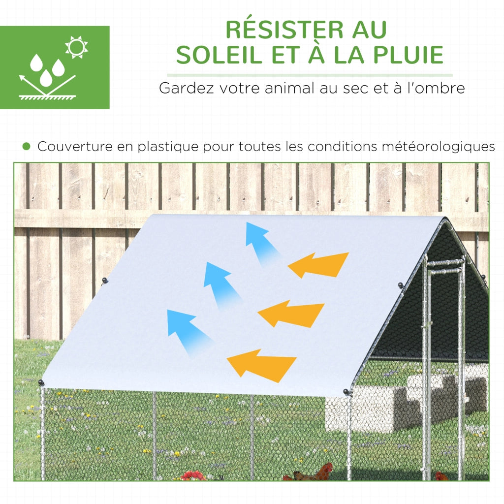 Recinto per esterno 6 m2 ¨C Minimal ¨C Griglia acciaio galvanizzato 3x2x2 m