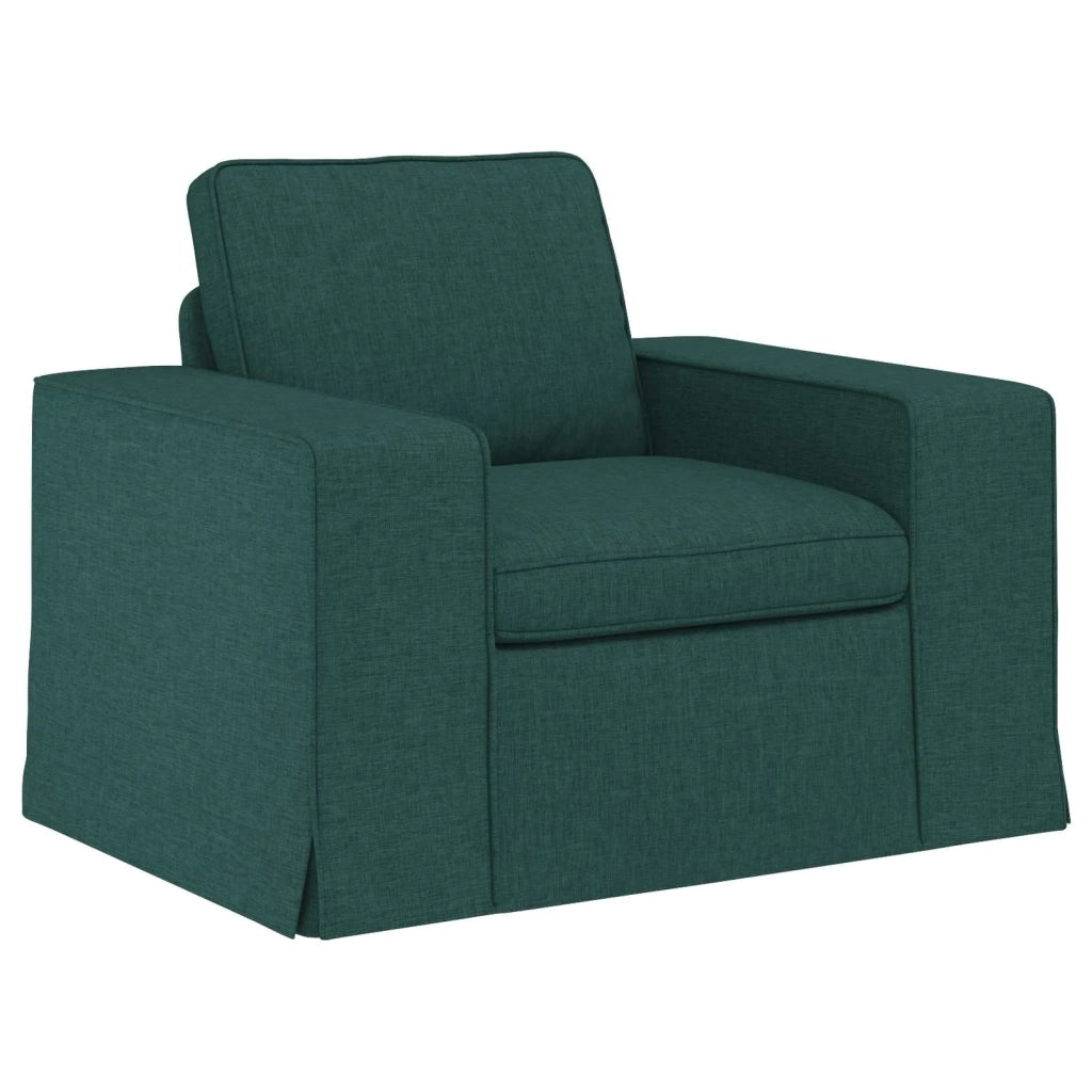 Set di divani 2 pcs Verde Scuro 222 x 80 x 82 cm Tessuto 3407591