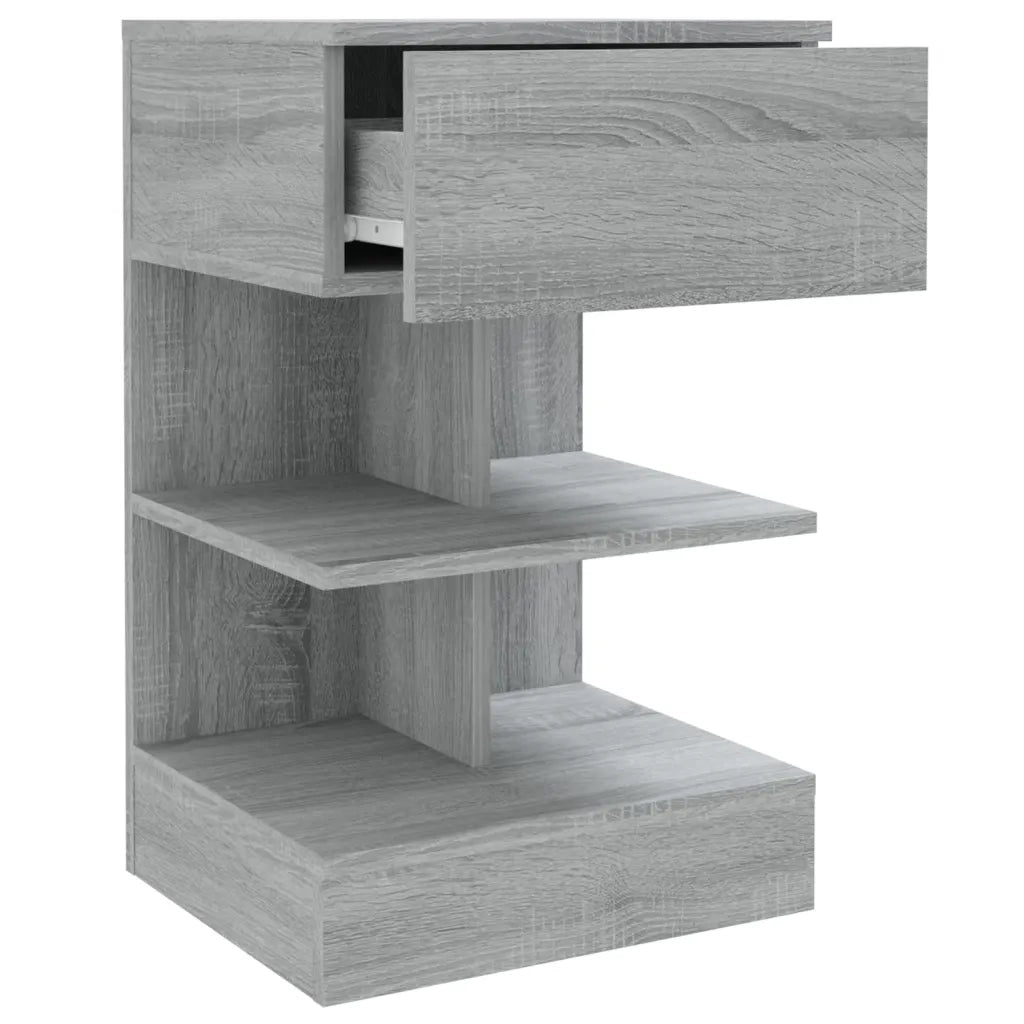 Comodino | Armadio da Notte | Mobiletto da notte Grigio Sonoma 40x35x65 cm in Legno Multistrato
