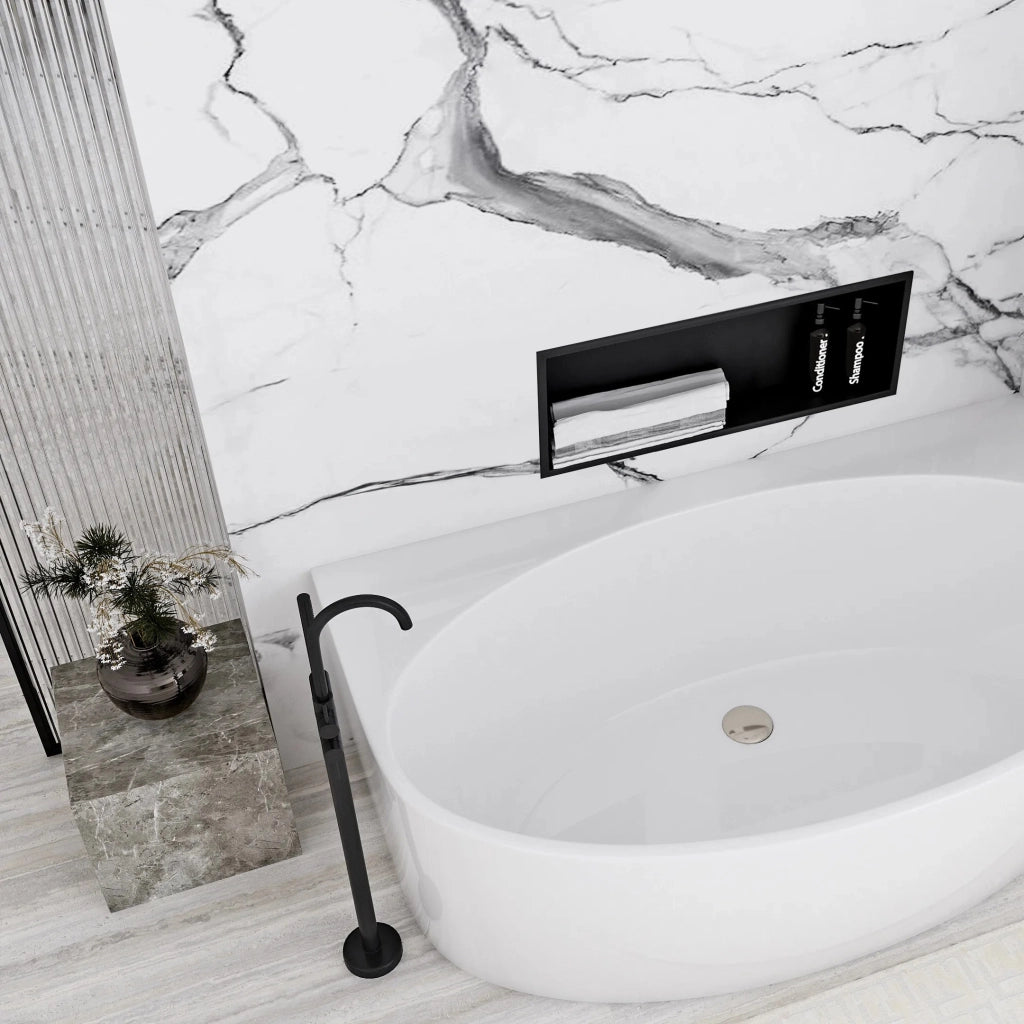 Mensola Bagno 30x60 Black Matt