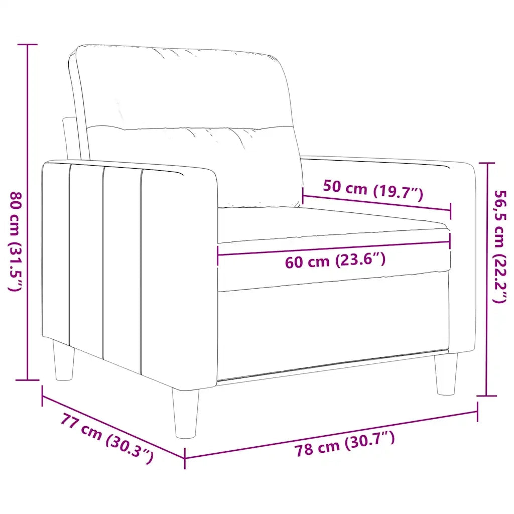 Poltrona | Sedia Relax Nera 60 cm in Tessuto