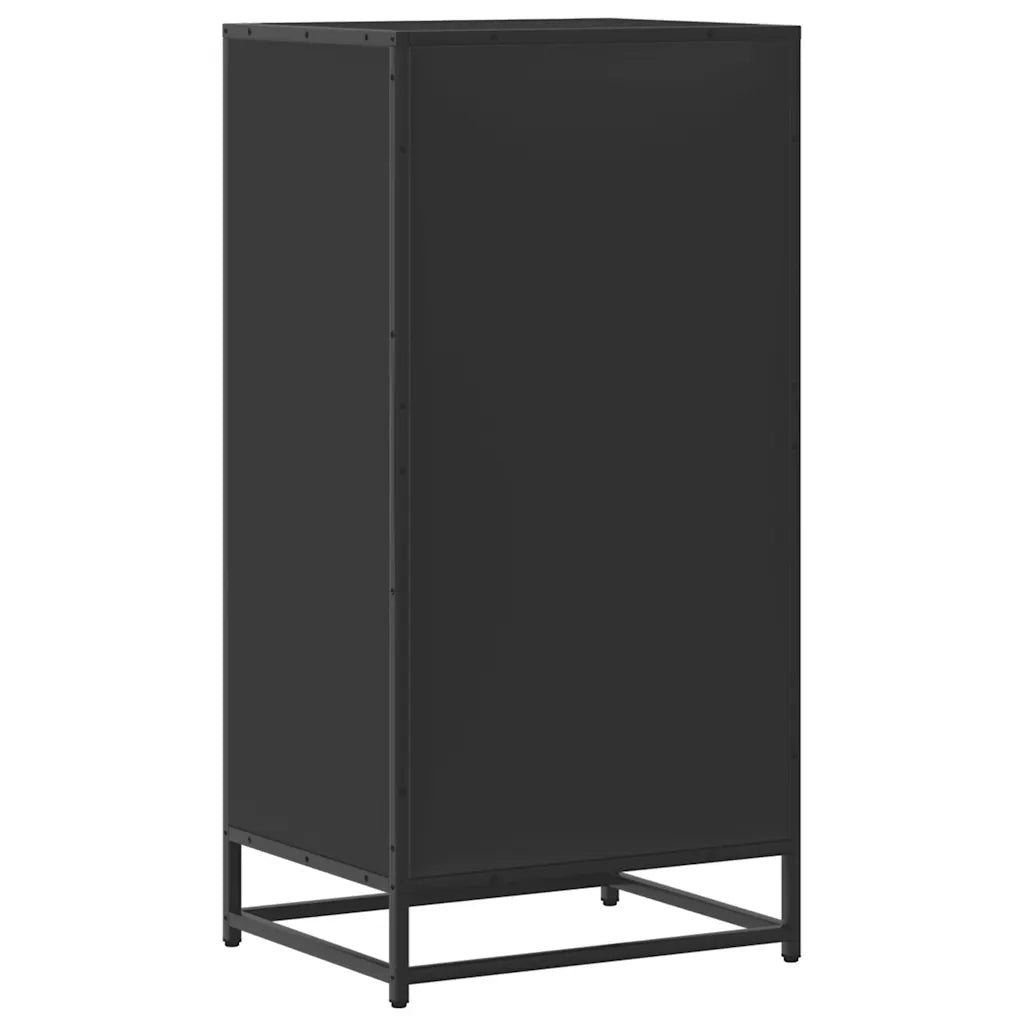 Scarpiera | Mobile per scarpe Nera 48x38x97,5 cm in Legno Multistrato