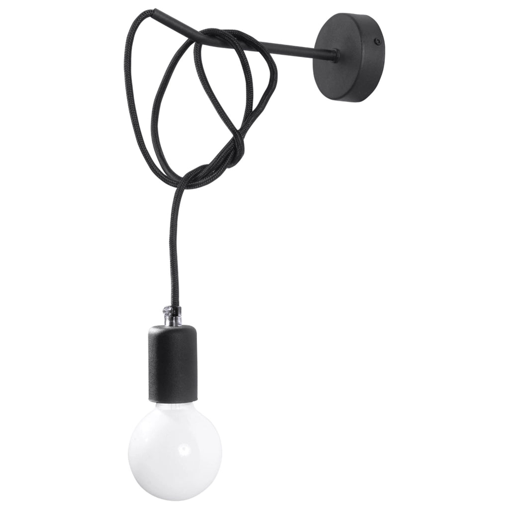 Lampada da parete EDISON nero