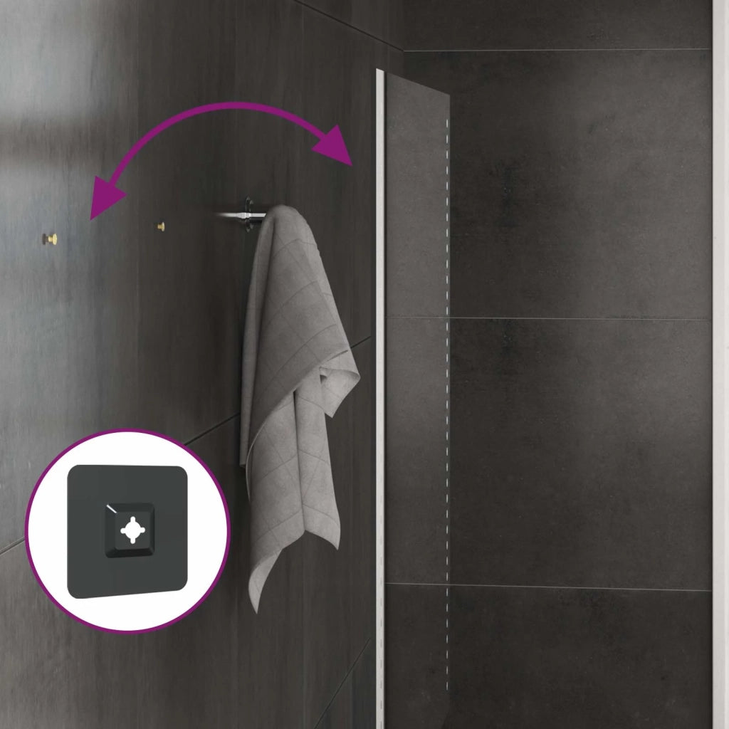 Specchio da bagno LED Trasparente 90 x 60 cm vetro temperato 42045783