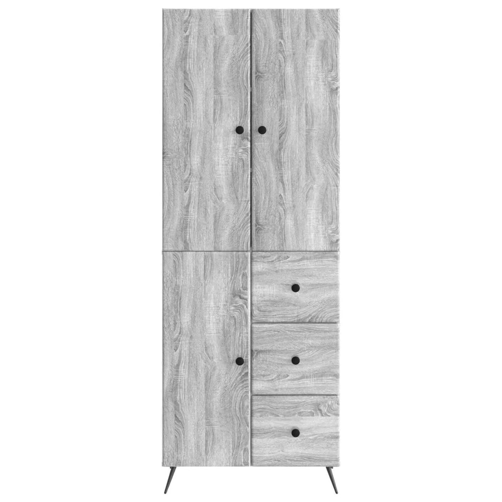 Set di armadi 2 pz Sonoma grigio Legno ingegnerizzato 3416904