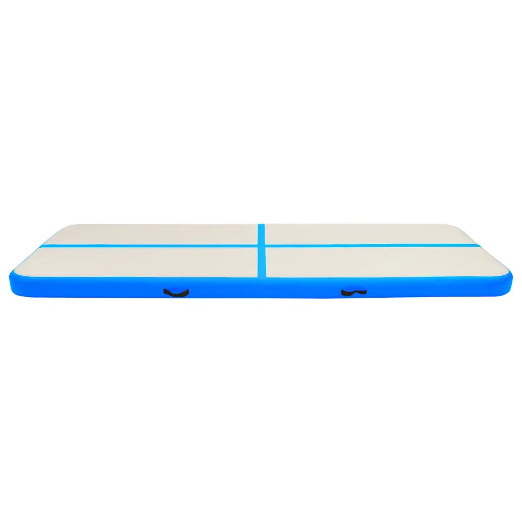Tappetino Ginnastica Gonfiabile con Pompa 500x100x20 cm PVC Blu 92683