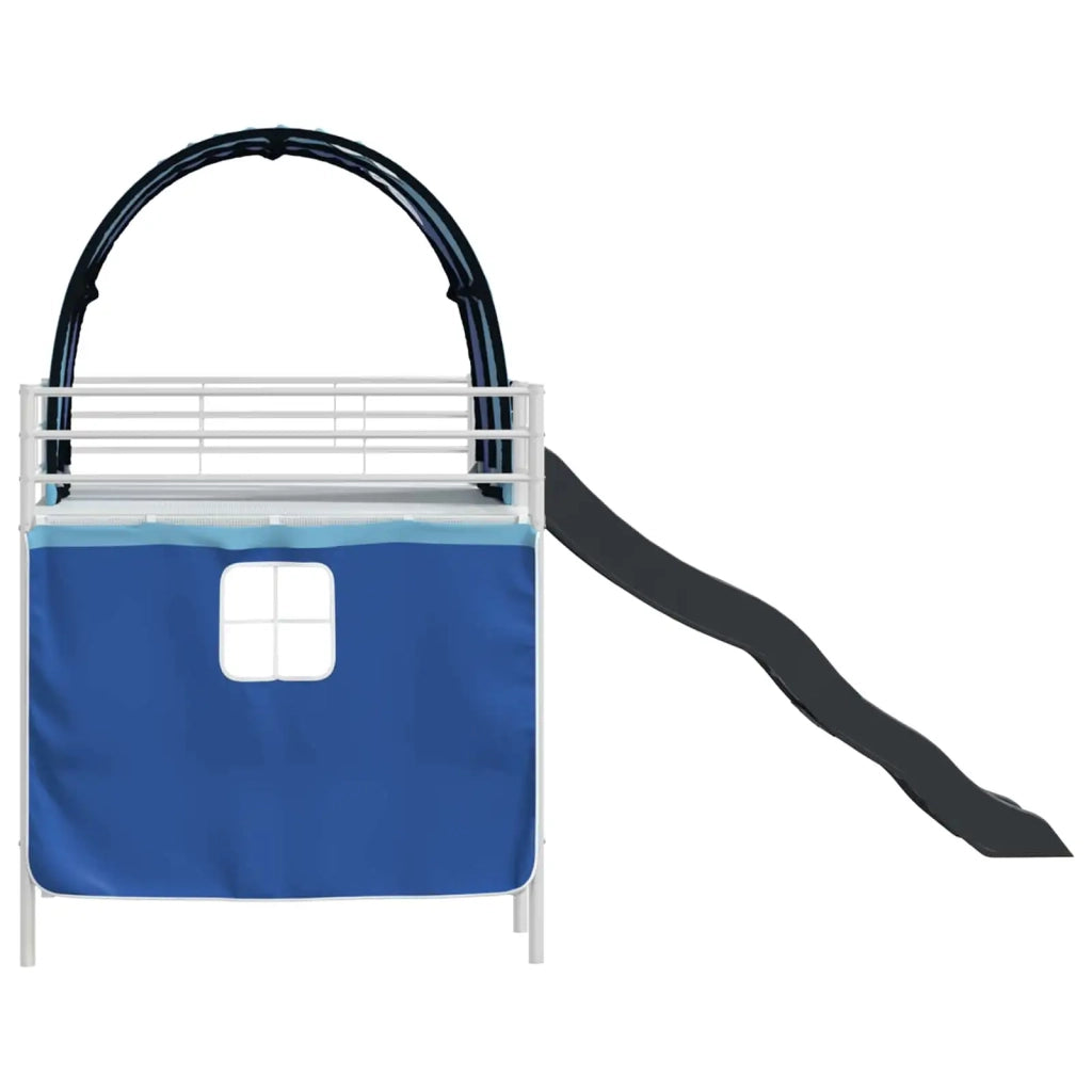 Struttura del letto loft per bambini Bianco e Blu 90 x 200 cm 42020860