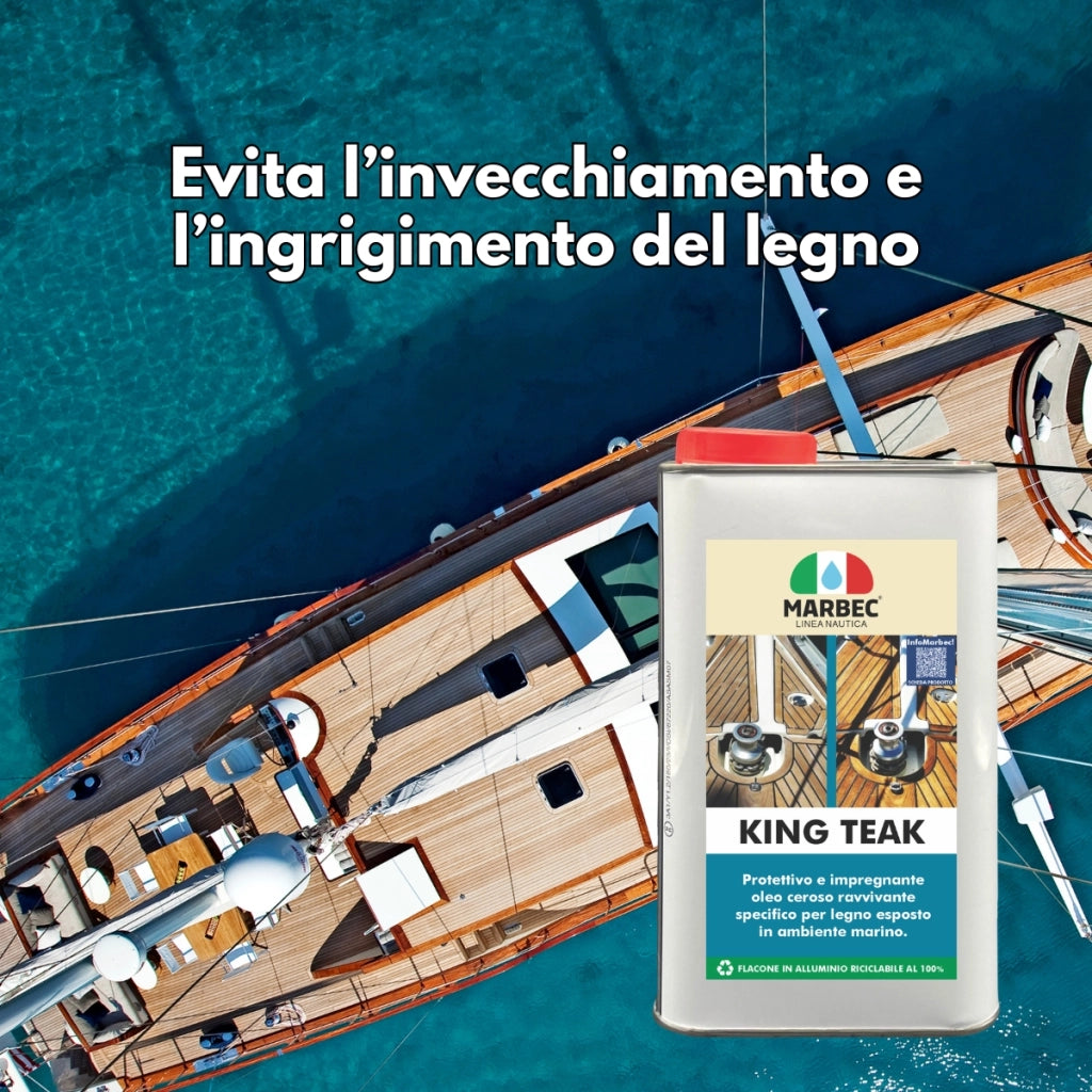 Impregnante per teak marino KING TEAK   1LT
