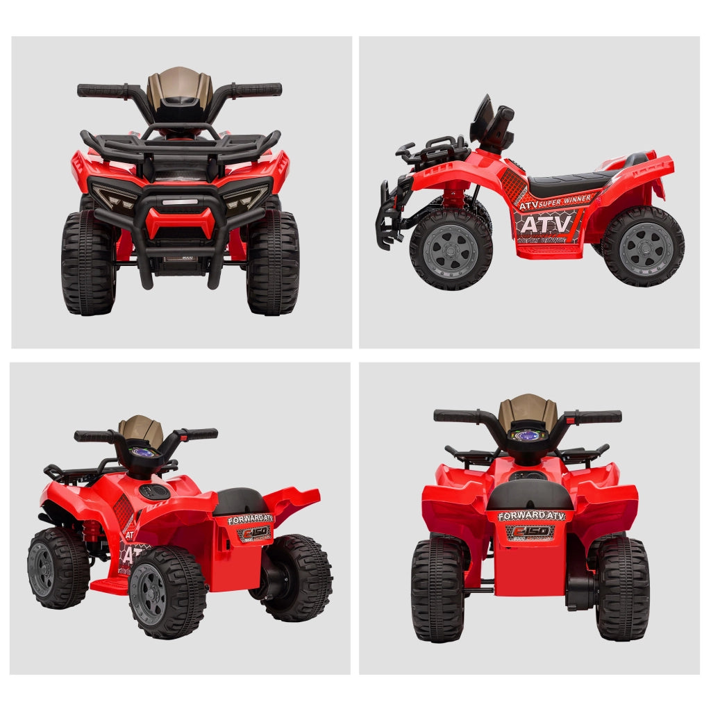 Quad Elettrico Bambini 6V ¨C Minimal ¨C Rosso 70x42x45cm