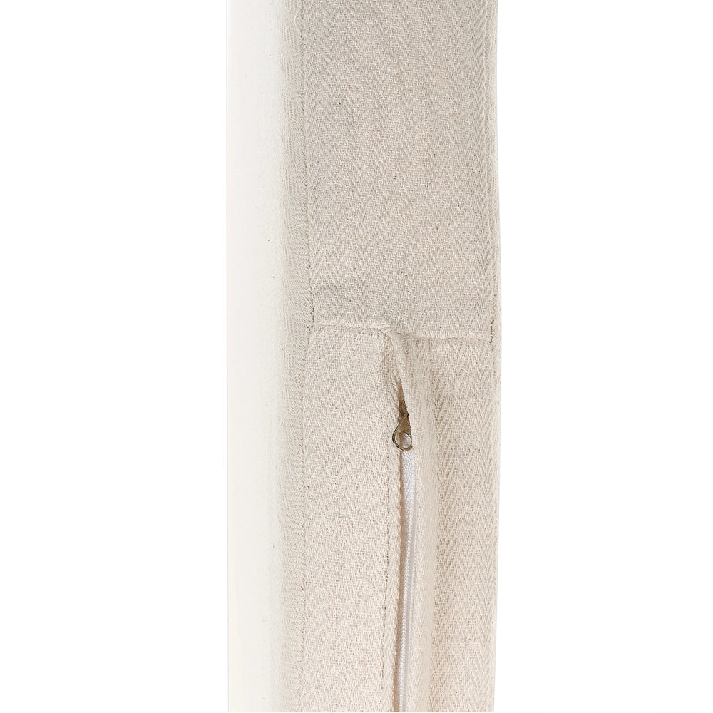 Set di 2 lettini da esterno in rattan beige con cuscini neri resistenti stile boho tradizionale
