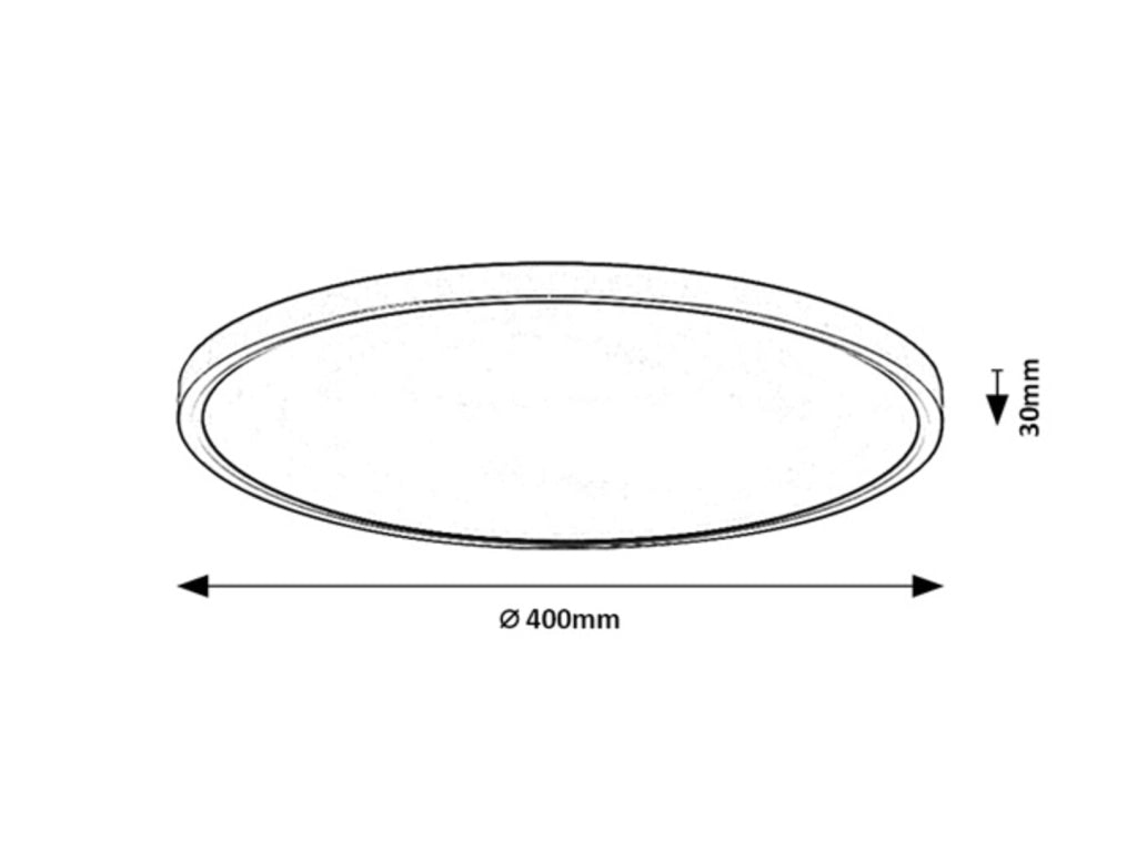 Plafoniera esterna LED 24W rotonda marrone Rabalux Lautrec