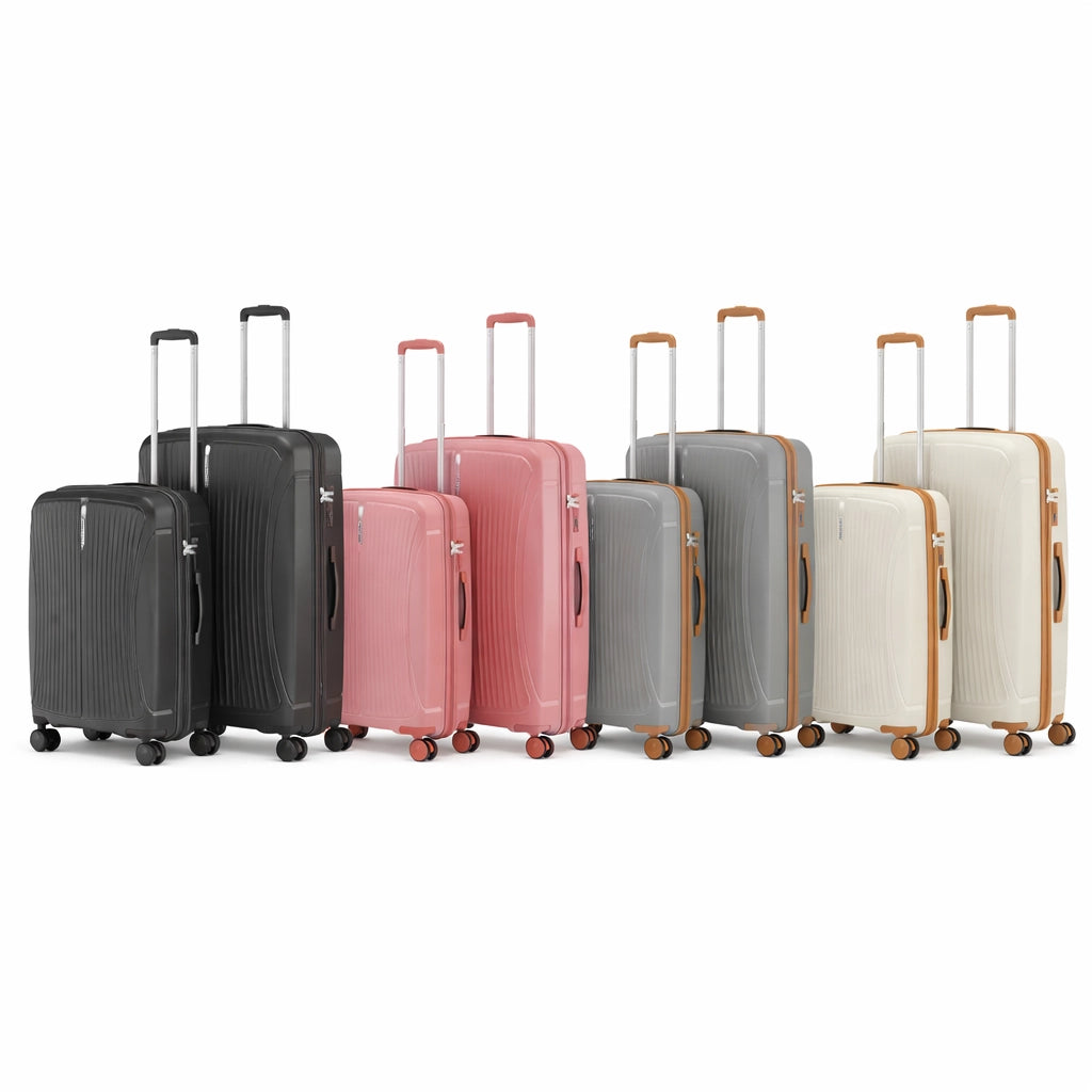 Set 3 Valigie Rigide ABS 90 59 38 Litri con Ruote Easy Roll e Lucchetto Nero