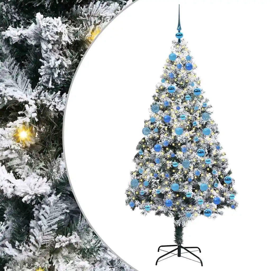 Albero di Natale artificiale con 300 LED Bianco 180 cm 3396969
