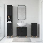 Set di armadietti da bagno in 3 pezzi ALKMAAR 3417829