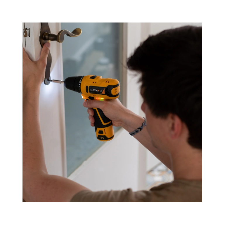 BATAVIA Trapano avvitatore a batteria 12V FIXPACK | escl. Caricabatterie