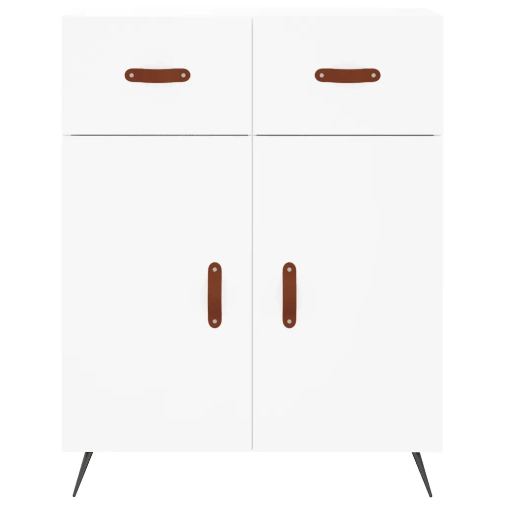 Credenza Bianca 69,5x34x180 cm in Legno Multistrato 3199849