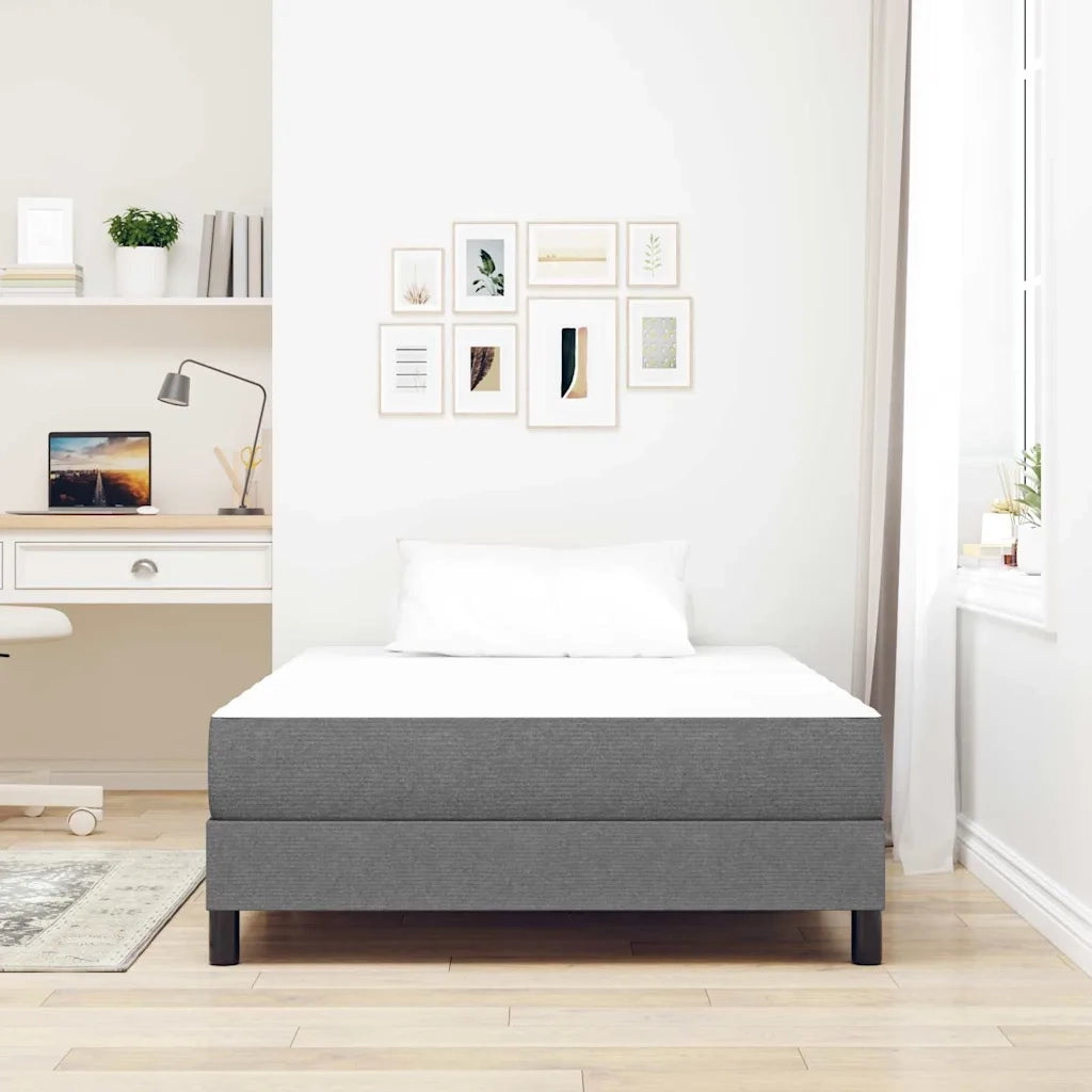 Materasso da Letto-Materasso per letto Grigio chiaro 120 x 190 cm Tessuto