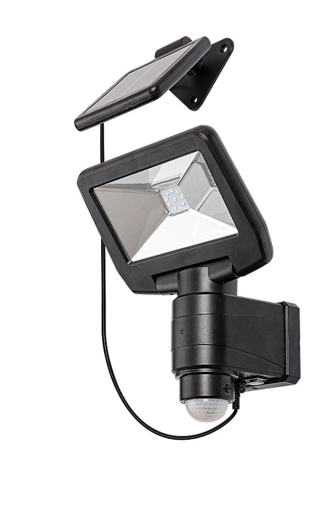 Faretto solare LED 5W con sensore Dojran nero Rabalux