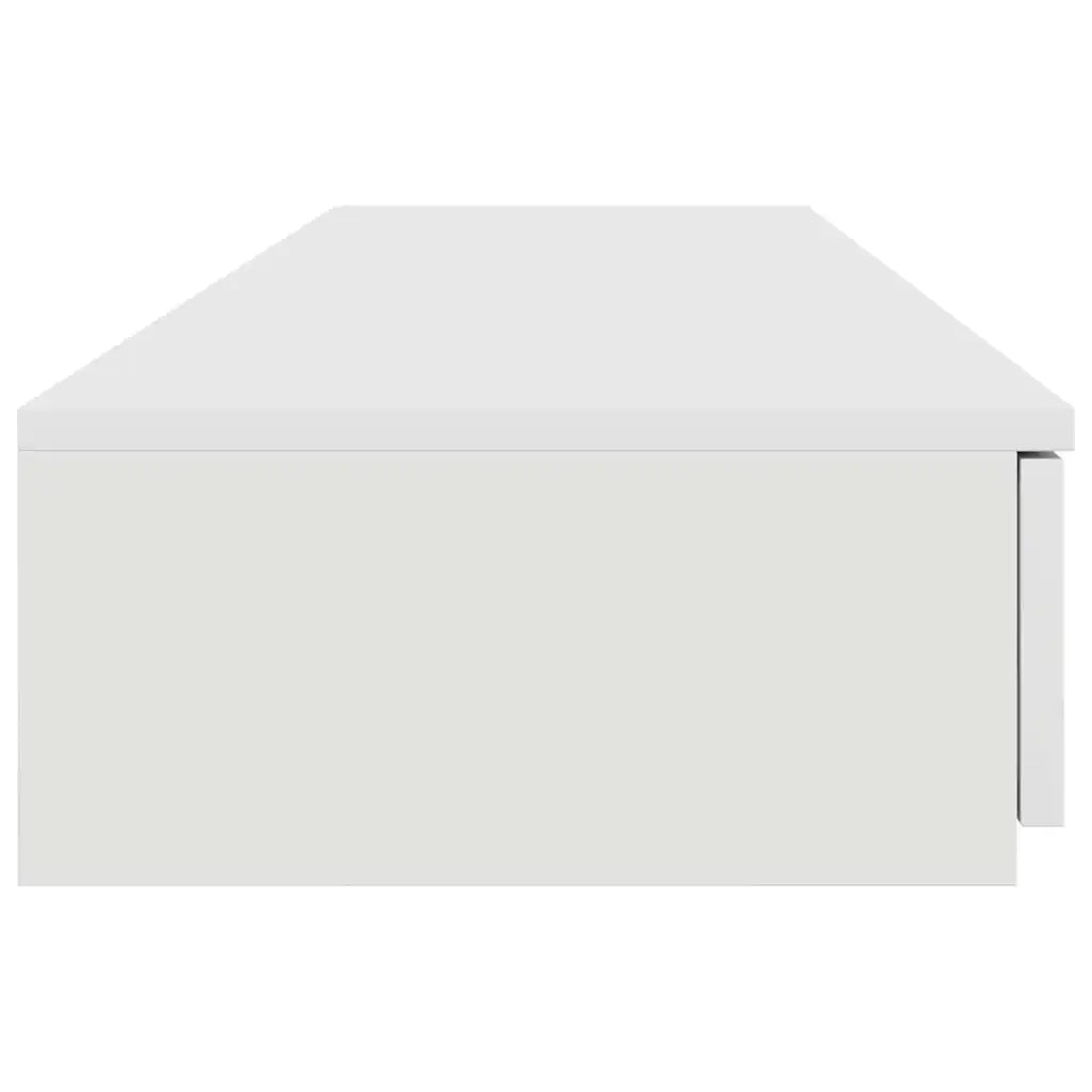 Cassetti per letto | Comodino | Armadio da Notte | Mobiletto da notte con cassetto Bianco 140 x 36,5 x 16,5 cm