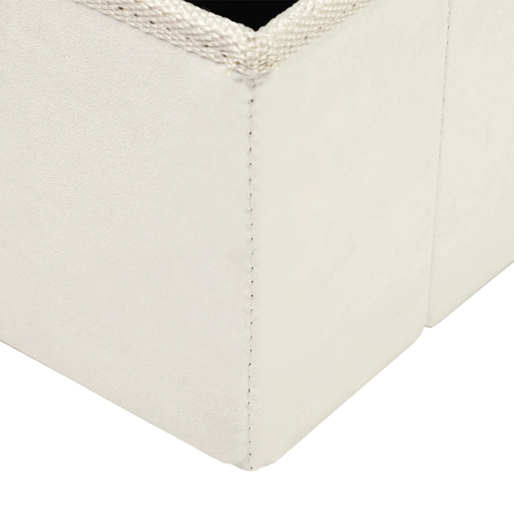 SCALA PER ANIMALI Pieghevole con 3 Gradini e Contenitore 40x54x48 cm MDF Bianco