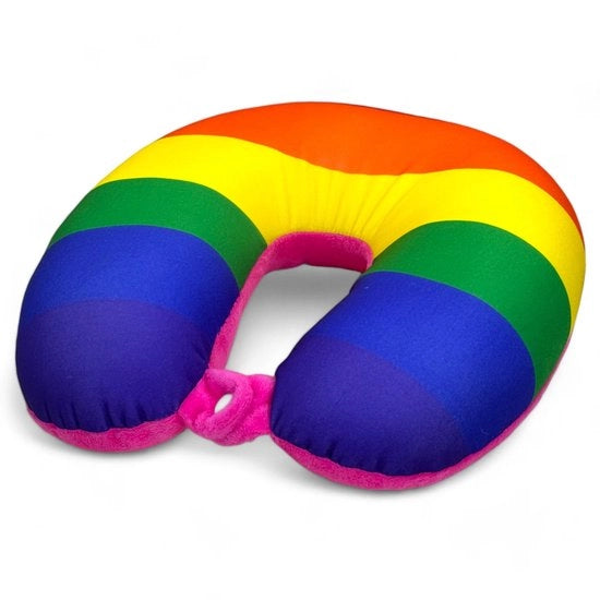 Supporto per cuscino - Multifunzionale e confortevole - 28 x 28 cm - Adatto per viaggi - Rosa - Sovracciglia supporto