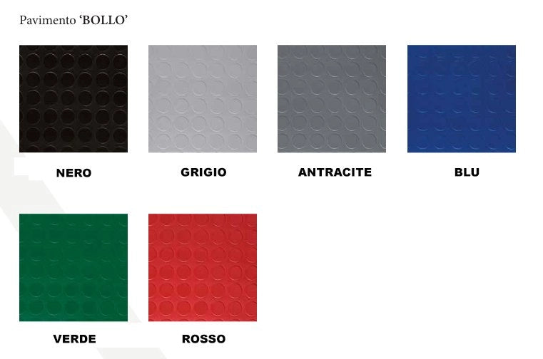 PAVIMENTO 'BOLLO' H. 100 cm - spessore 1,3 mm - Verde - 25 mq