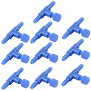 Aeratore per Acquario 2 vie per Tanche, Blu, 10 pezzi.