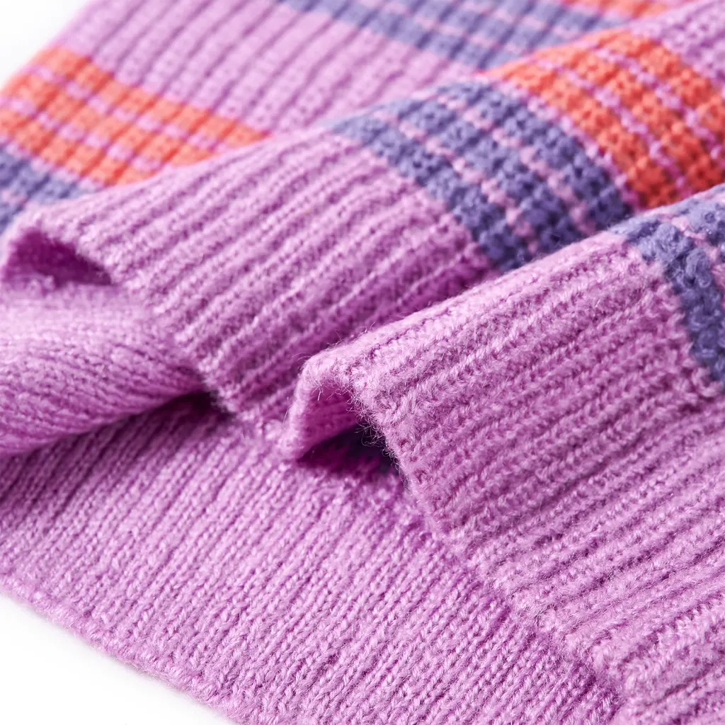 Maglione per Bambini Lavorato a Maglia Lilla e Rosa 104