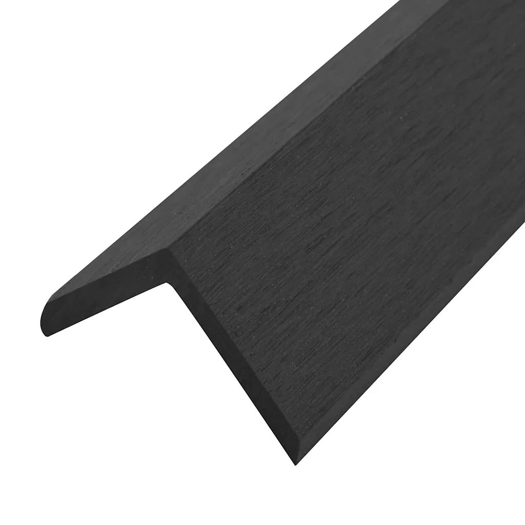 Profili Angolari per Decking in WPC  5 pz 170 cm Nero cod mxl 51460