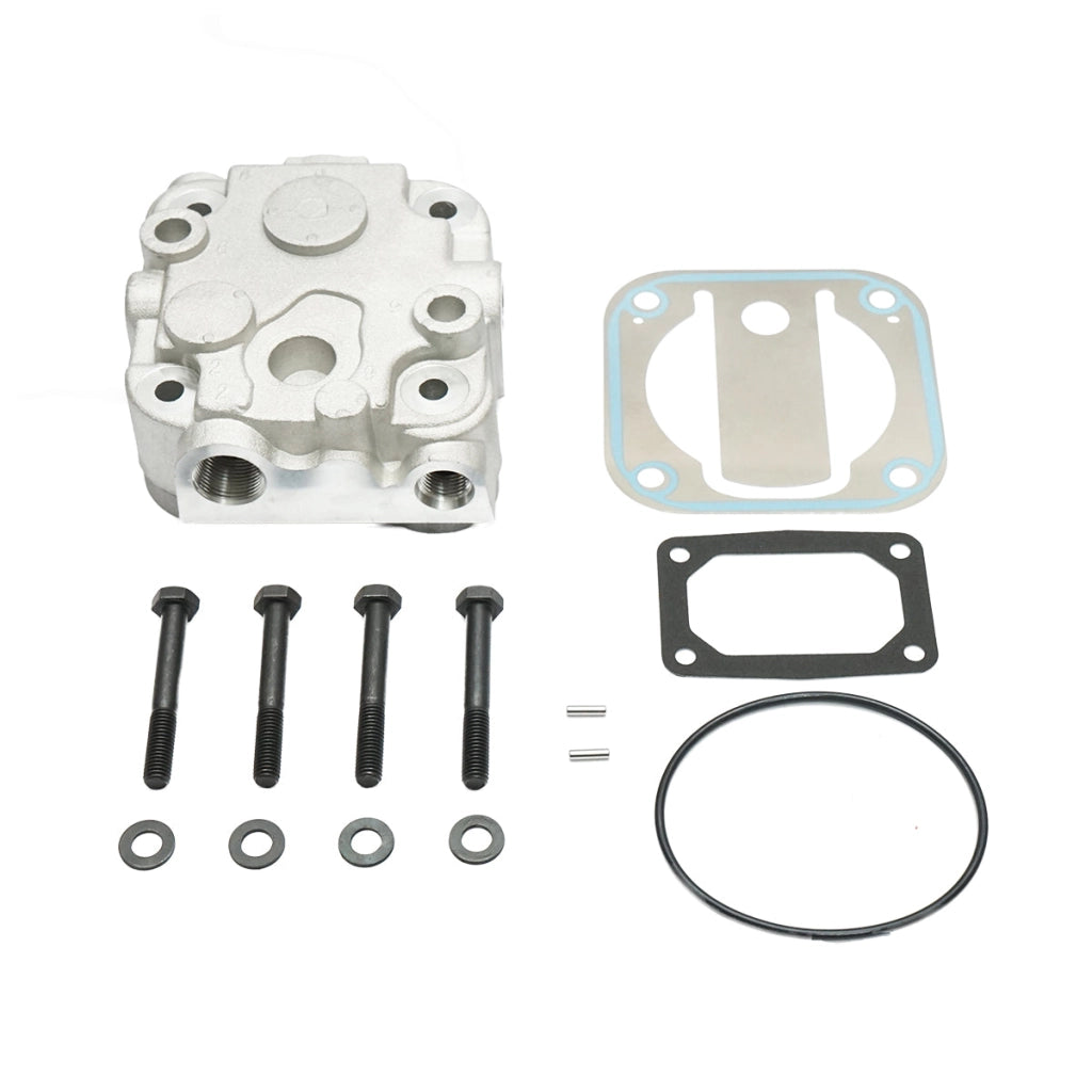 Testata completa per compressore d'aria per trattore forestale con motore Perkins