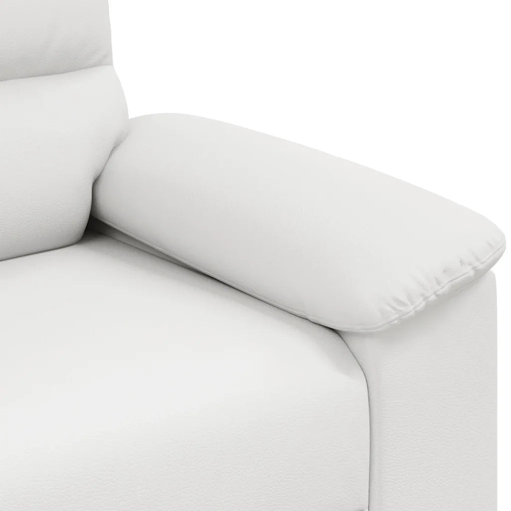 Poltrona | Sedia Relax Bianca 100x81x84 cm in Similpelle
