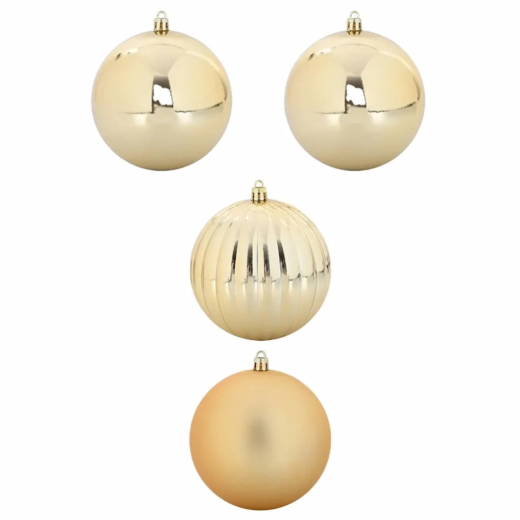 Set di palline di Natale XXL 4 pcs Oro Plastica 42018871