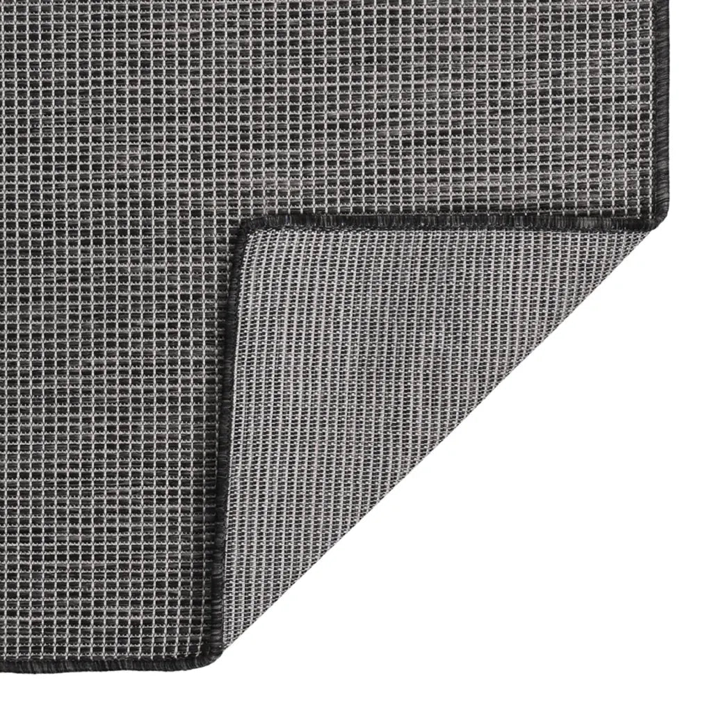 Tappeto da Esterni a Tessitura Piatta 160x230 cm Grigio