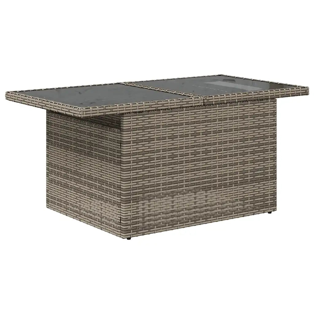 Set Divano Giardino 6 pz con Cuscini Grigio Polyrattan Acacia 3327851