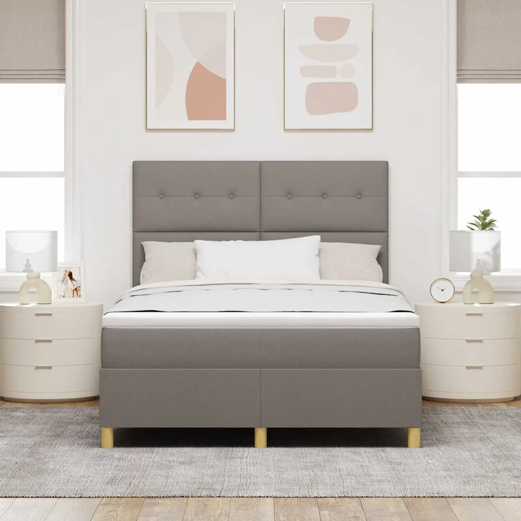 Letto a Sorgente LED con materasso Talpa 160 x 200 cm Tessuto