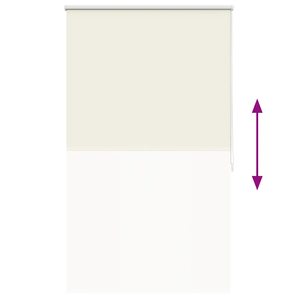 Tenda a rullo | Tenda avvolgibile oscurante 84,4x175 cm Tessuto Larghezza 80 cm bianco sporco
